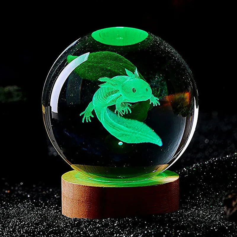 Axolotl Crystal Ball Night Light